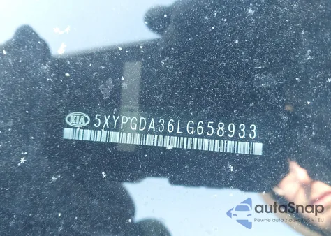 2020 Kia Sorento 2.4L Lx z USA, uszkodzony, nr VIN 5XYPGDA36LG658933